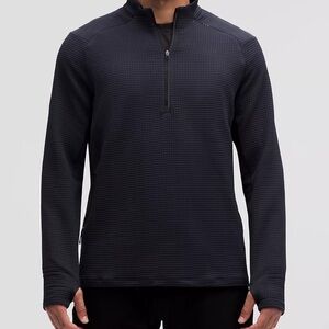 Lululemon Waffle-Knit Half Zip . Size XL Color Black Night (Dark navy )